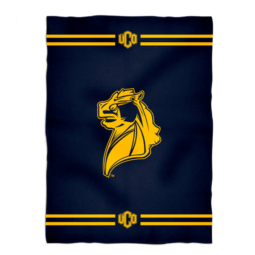 University of Central Oklahoma Blue Fleece Throw Blanket UCO - Vive La Fête - Online Apparel Store