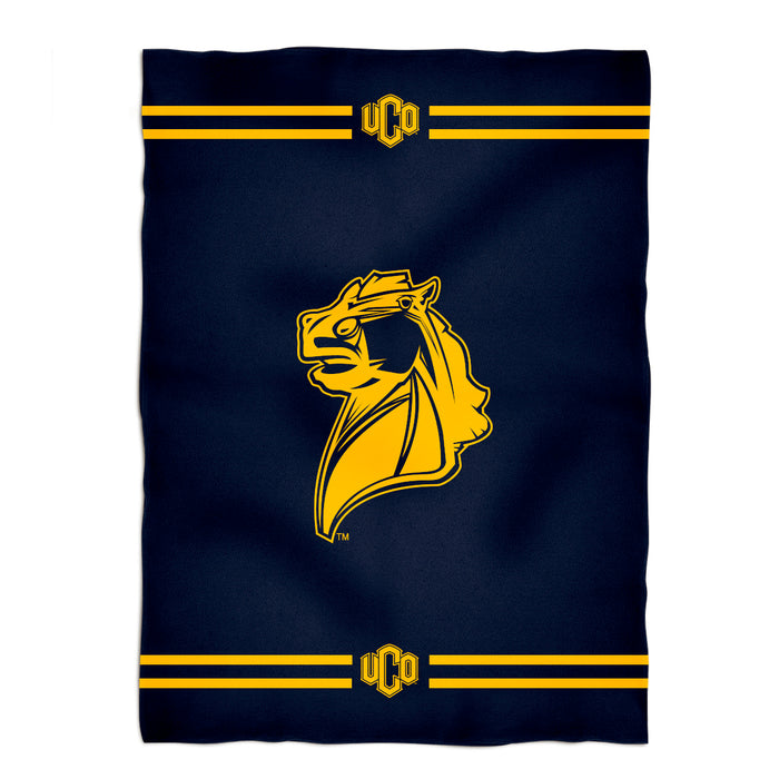University of Central Oklahoma Blue Fleece Throw Blanket UCO - Vive La Fête - Online Apparel Store