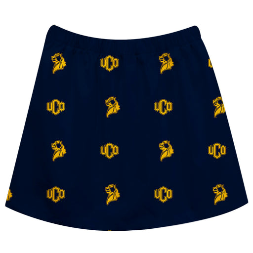 University of Central Oklahoma Blue Skirt All Over Logo UCO - Vive La Fête - Online Apparel Store