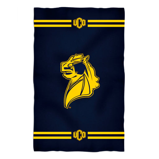 Central Oklahoma Bronchos Vive La Fete Game Day Absorvent Premium Navy Beach Bath Towel 51 x 32" Mascot and Stripes" - Vive La Fête - Online Apparel Store