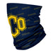 University of Central Oklahoma Neck Gaiter Navy All Over Logo UCO - Vive La Fête - Online Apparel Store