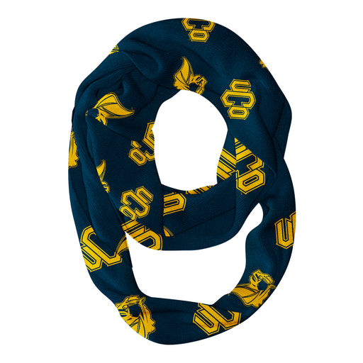 Central Oklahoma Bronchos UCO Vive La Fete Repeat Logo Game Day Collegiate Women Light Weight Ultra Soft Infinity Scarf