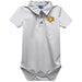University of Central Oklahoma Bronchos Embroidered White Solid Knit Polo Onesie