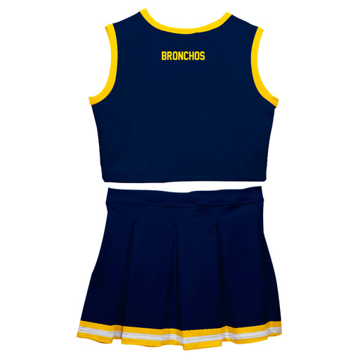 University of Central Oklahoma Bronchos Vive La Fete Game Day Blue Sleeveless Cheerleader Set - Vive La Fête - Online Apparel Store