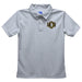 University of Central Oklahoma Bronchos Embroidered Gray Short Sleeve Polo Box Shirt