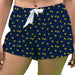 Central Oklahoma Bronchos UCO Vive La Fete Game Day All Over Logo Women Blue Lounge Shorts