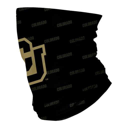 Colorado Buffaloes CU Vive La Fete All Over Logo Game Day  Collegiate Face Cover Soft 4-Way Stretch Neck Gaiter - Vive La Fête - Online Apparel Store