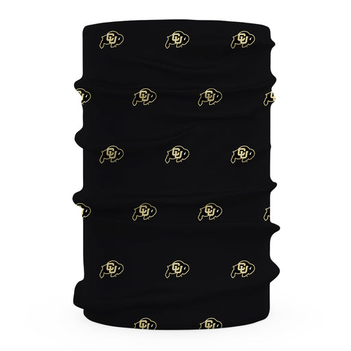 Colorado Buffaloes CU Vive La Fete All Over Logo Game Day  Collegiate Face Cover Soft 4-Way Stretch Two Ply Neck Gaiter - Vive La Fête - Online Apparel Store
