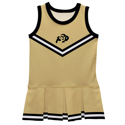 Colorado Buffaloes CU Vive La Fete Game Day Gold Sleeveless Cheerleader Dress