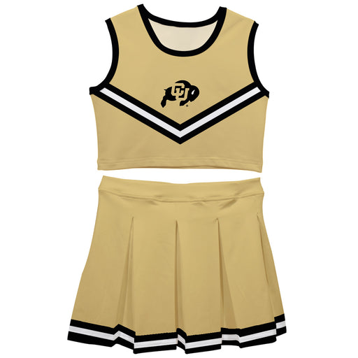 Colorado Buffaloes CU Vive La Fete Game Day Gold Sleeveless Cheerleader Set