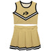 Colorado Buffaloes CU Vive La Fete Game Day Gold Sleeveless Cheerleader Set
