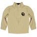 Colorado Buffaloes CU Vive La Fete Game Day Solid Gold Quarter Zip Pullover Sleeves