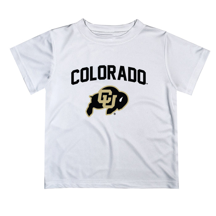 Colorado Buffaloes CU Vive La Fete Boys Game Day V2 White Short Sleeve Tee Shirt
