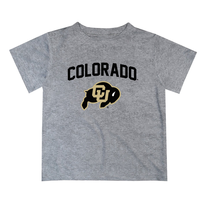 Colorado Buffaloes CU Vive La Fete Boys Game Day V2 Heather Gray Short Sleeve Tee Shirt