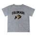 Colorado Buffaloes CU Vive La Fete Boys Game Day V2 Heather Gray Short Sleeve Tee Shirt