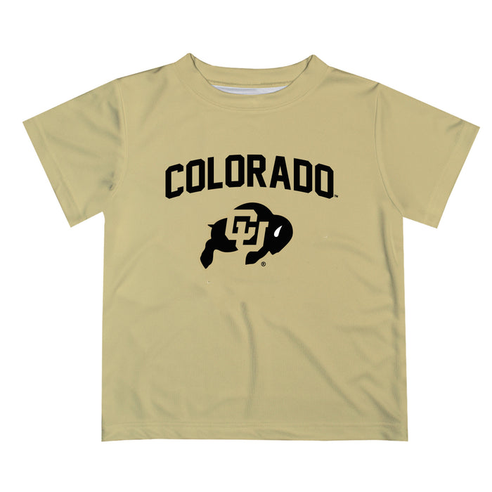 Colorado Buffaloes CU Vive La Fete Boys Game Day V2 Gold Short Sleeve Tee Shirt