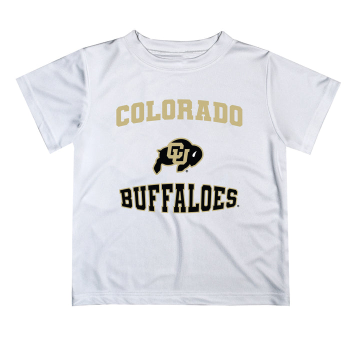 Colorado Buffaloes CU Vive La Fete Boys Game Day V3 White Short Sleeve Tee Shirt