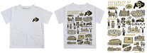 Colorado Buffaloes CU Hand Sketched Vive La Fete Impressions Artwork Boys Black Short Sleeve Tee Shirt - Vive La Fête - Online Apparel Store