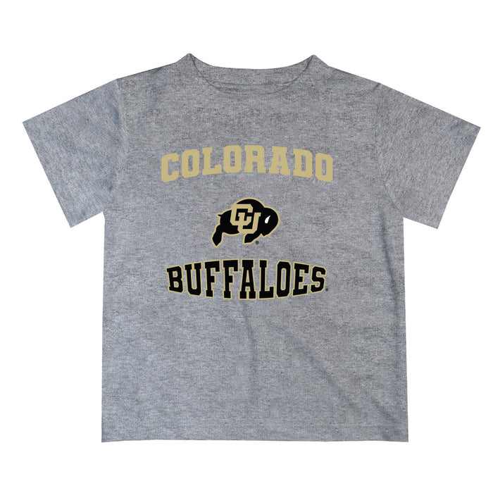 Colorado Buffaloes CU Vive La Fete Boys Game Day V3 Heather Gray Short Sleeve Tee Shirt