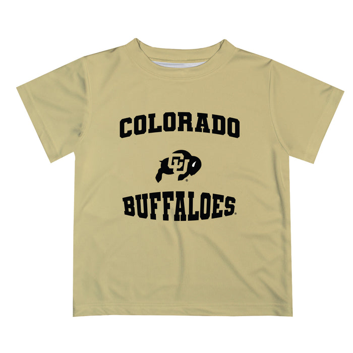 Colorado Buffaloes CU Vive La Fete Boys Game Day V3 Gold Short Sleeve Tee Shirt