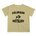 Colorado Buffaloes CU Vive La Fete Boys Game Day V3 Gold Short Sleeve Tee Shirt