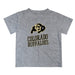 Colorado Buffaloes CU Vive La Fete State Map Heather Gray Short Sleeve Tee Shirt