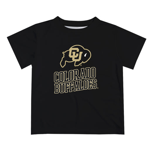 Colorado Buffaloes CU Vive La Fete State Map Black Short Sleeve Tee Shirt