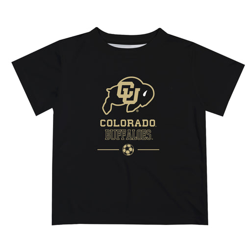 Colorado Buffaloes CU Vive La Fete Soccer V1 Black Short Sleeve Tee Shirt