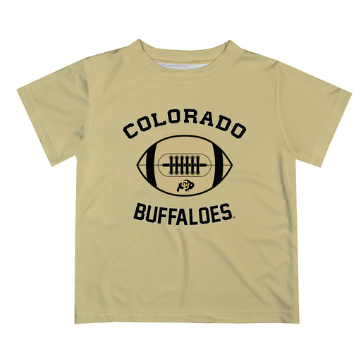 Colorado Buffaloes CU Vive La Fete Football V2 Gold Short Sleeve Tee Shirt