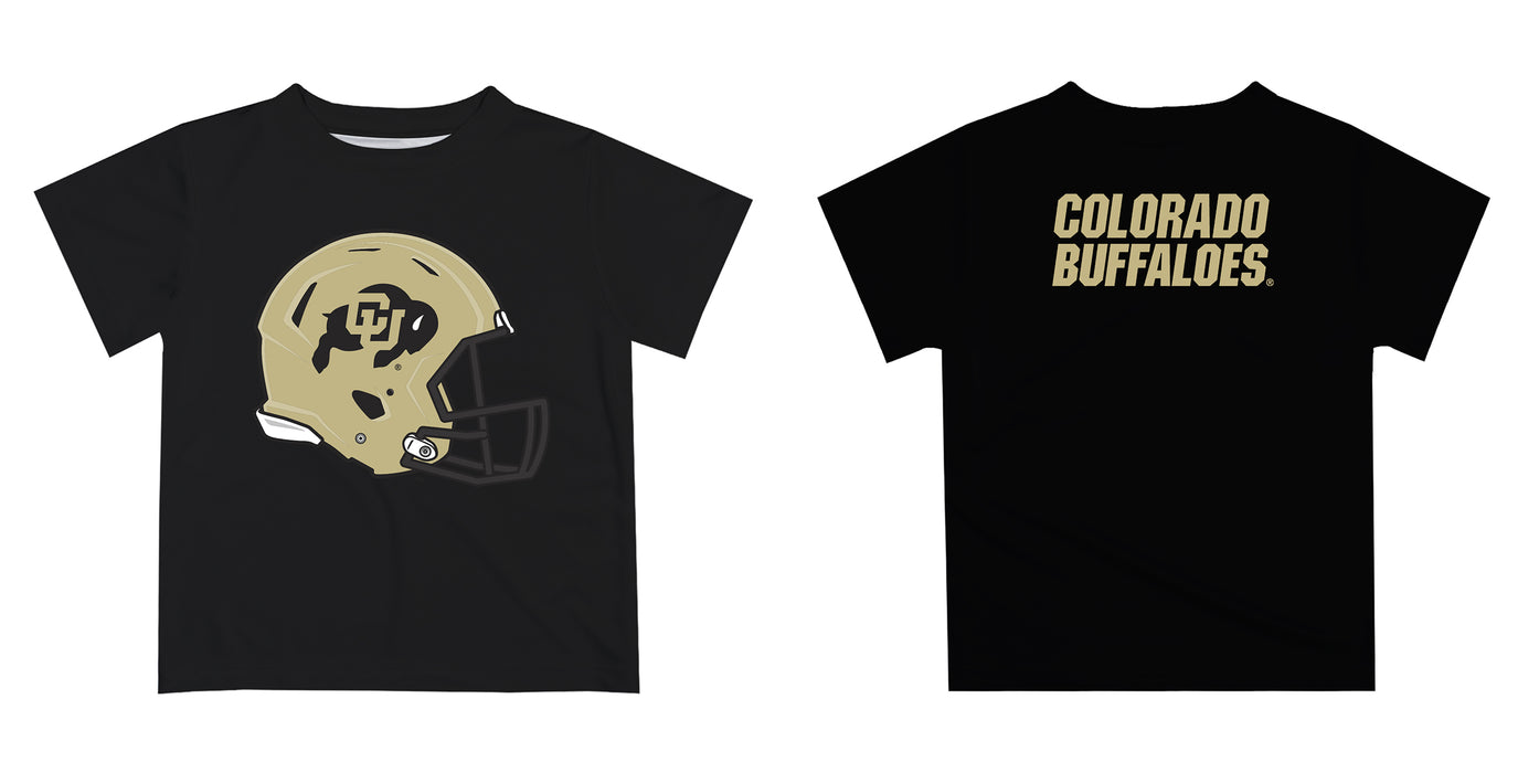 Colorado Buffaloes CU Original Dripping Football Helmet Heather Gray T-Shirt by Vive La Fete - Vive La Fête - Online Apparel Store