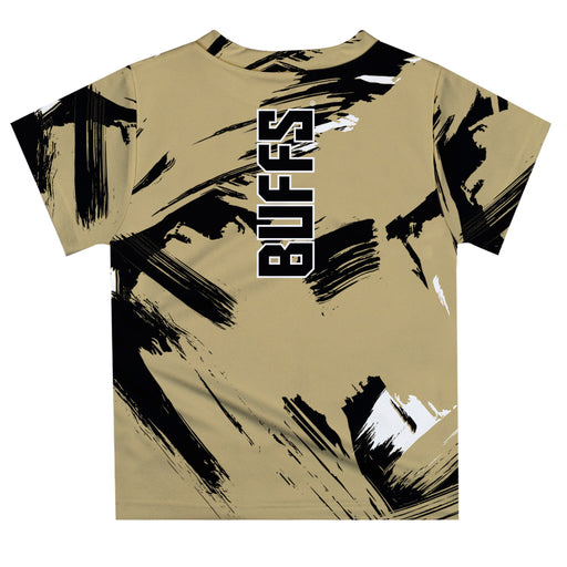 Colorado Buffaloes CU Vive La Fete Boys Game Day Gold Short Sleeve Tee Paint Brush - Vive La Fête - Online Apparel Store