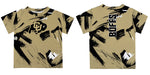 Colorado Buffaloes CU Vive La Fete Boys Game Day Gold Short Sleeve Tee Paint Brush - Vive La Fête - Online Apparel Store