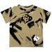 Colorado Buffaloes CU Vive La Fete Boys Game Day Gold Short Sleeve Tee Paint Brush