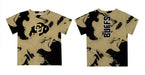 Colorado Buffaloes CU Vive La Fete Marble Boys Game Day Gold Short Sleeve Tee - Vive La Fête - Online Apparel Store