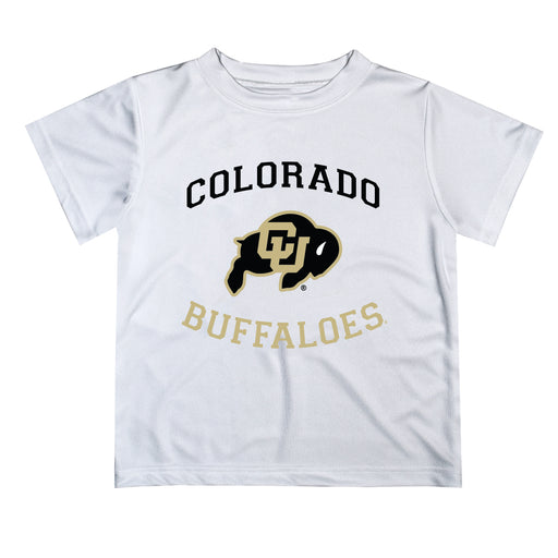 Colorado Buffaloes CU Vive La Fete Boys Game Day V1 White Short Sleeve Tee Shirt