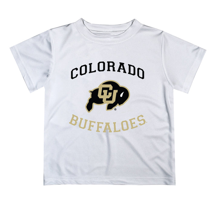 Colorado Buffaloes CU Vive La Fete Boys Game Day V1 White Short Sleeve Tee Shirt