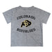 Colorado Buffaloes CU Vive La Fete Boys Game Day V1 Heather Gray Short Sleeve Tee Shirt