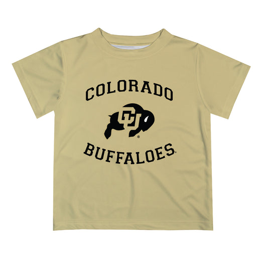 Colorado Buffaloes CU Vive La Fete Boys Game Day V1 Gold Short Sleeve Tee Shirt