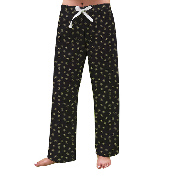 Colorado Buffaloes CU Vive La Fete Game Day All Over Logo Women Black Lounge Pants