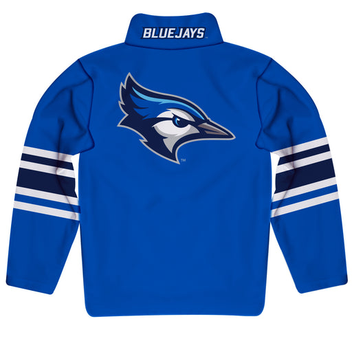 Creighton University Bluejays Vive La Fete Game Day Blue Quarter Zip Pullover Stripes on Sleeves - Vive La Fête - Online Apparel Store