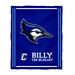 Creighton University Bluejays Vive La Fete Kids Game Day Blue Plush Soft Minky Blanket 36 x 48 Mascot