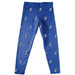 Creighton Bluejays Vive La Fete Girls Game Day All Over Logo Elastic Waist Classic Play Blue Leggings Tights
