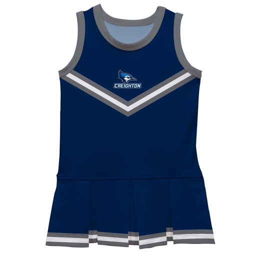 Creighton Bluejays Vive La Fete Game Day Blue Sleeveless Cheerleader Dress