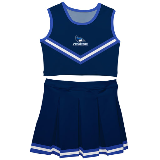 Creighton Bluejays Vive La Fete Game Day Blue Sleeveless Cheerleader Set