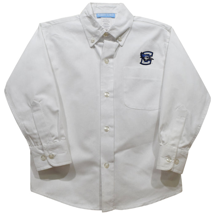 Creighton University Bluejays Embroidered White Long Sleeve Button Down Shirt