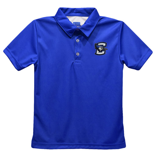 Creighton University Bluejays Embroidered Royal Short Sleeve Polo Box Shirt