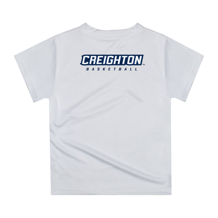 Creighton Bluejays Original Dripping Basketball Blue T-Shirt by Vive La Fete - Vive La Fête - Online Apparel Store