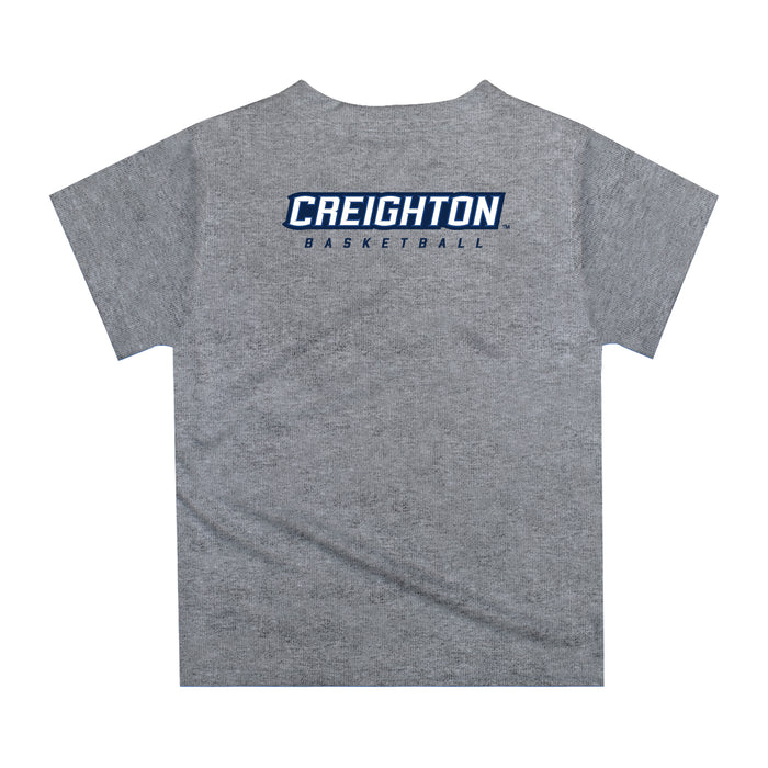Creighton Bluejays Original Dripping Basketball Blue T-Shirt by Vive La Fete - Vive La Fête - Online Apparel Store