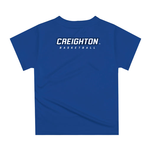 Creighton Bluejays Original Dripping Basketball Blue T-Shirt by Vive La Fete - Vive La Fête - Online Apparel Store