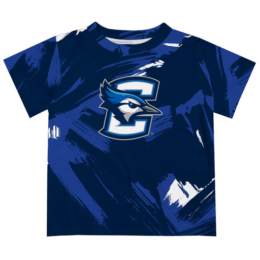Creighton University Bluejays Vive La Fete Boys Game Day Blue Short Sleeve Tee Paint Brush